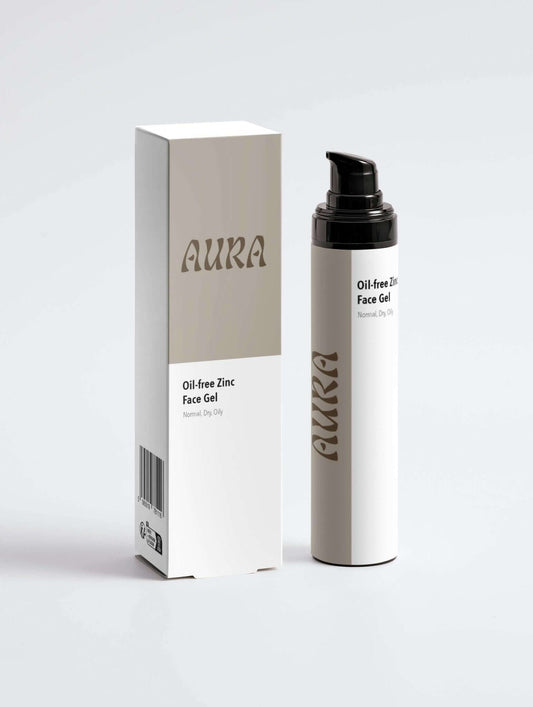 Oil-Free Zinc Face Gel for Men - Skincare - Aura Collection